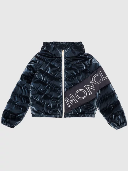 Дитячий пуховик Vonnes з логотипом Moncler Enfant синій