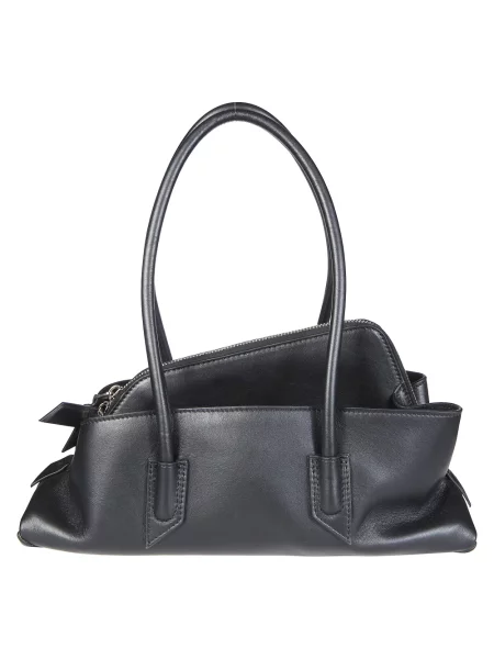 Mała torebka skórzana Diesel skórzana czarna