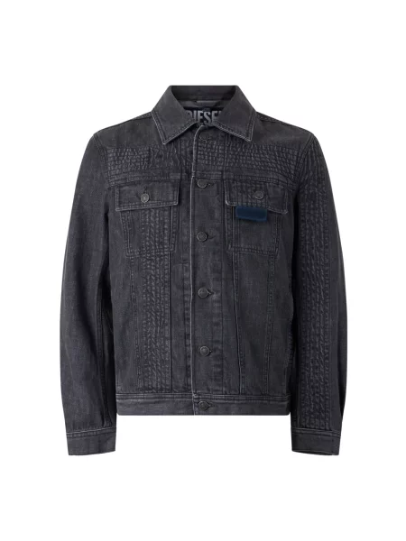 Kurtka jeansowa Diesel czarna