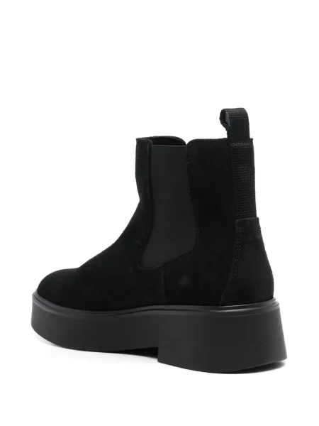 Botine chelsea Tommy Hilfiger din piele de căprioară negru