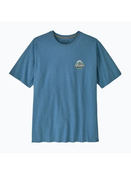 Tricou de trekking pentru bărbați Patagonia Great Waves Responsibili Tee shore blue albastru