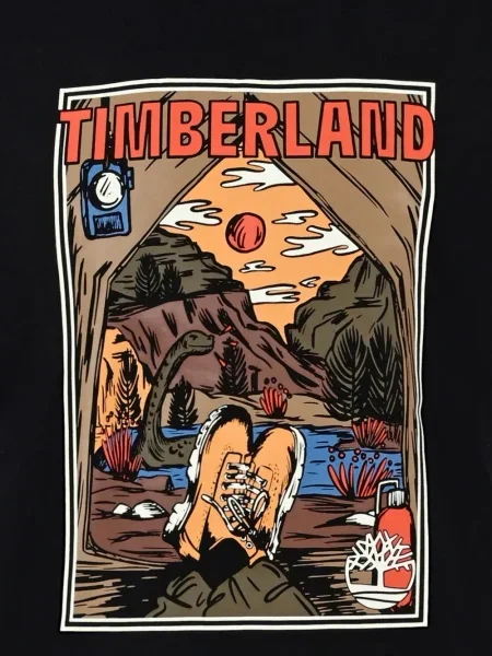 Koszulka dziecięca Timberland czarna