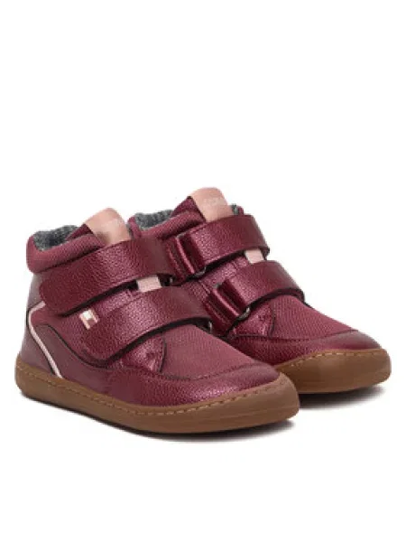 Sportcipők Tommy Hilfiger Mid Cut Velcro Sneaker M Bordó rózsaszín