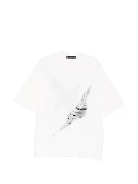 Tricou Mastermind World zdrențuiți alb