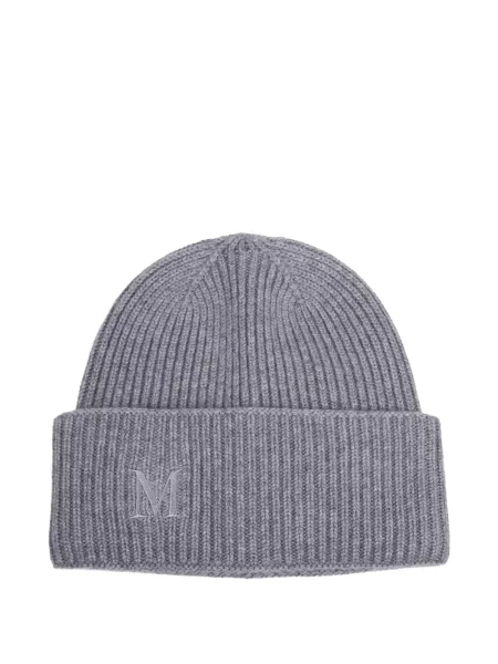 Căciulă Max Mara cu broderie gri