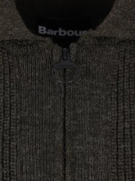 Cardigan Barbour tricotate verde
