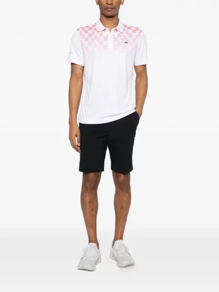Tricou polo J.lindeberg cu imagine alb