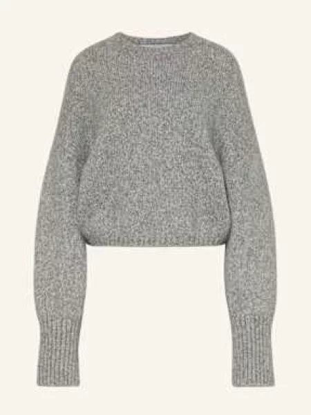 Herzen's Angelegenheit Sweter Z Dodatkiem Alpaki grau szary