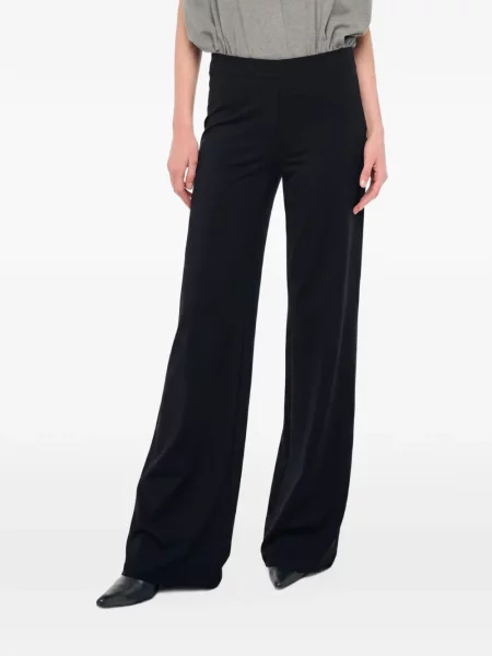 Pantaloni Norma Kamali fără toc negru