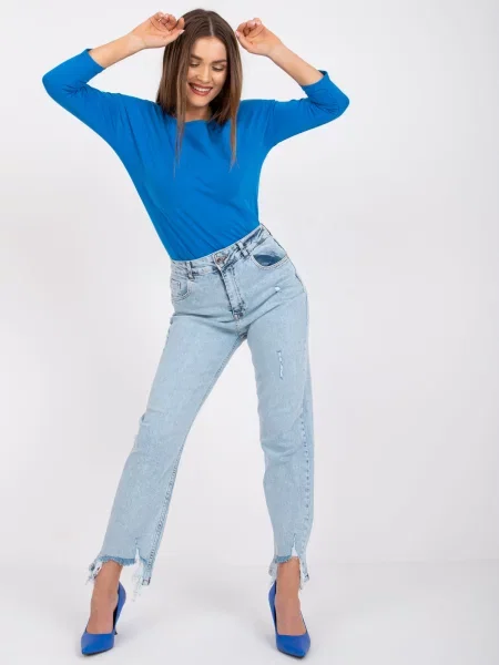 Bluză Fashionhunters albastru