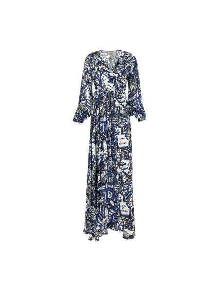 Maksi wielobarwność sukienka maxi Alessandro Enriquez