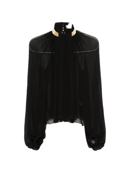 Gulerat bluză Elisabetta Franchi negru