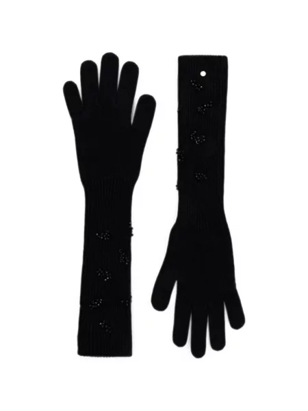 Mănuși Armani Exchange tricotate negru