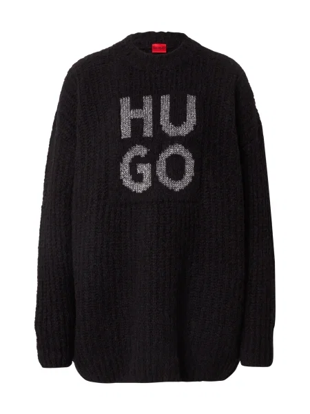 HUGO Rochie tricotat Sloguis' negru