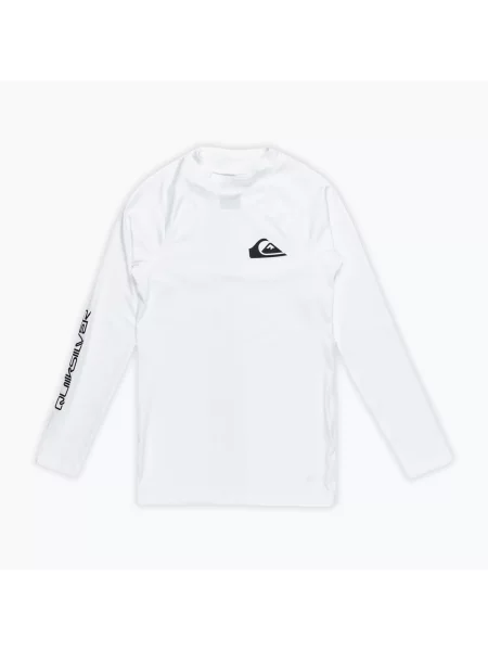 Детска блуза с дълъг ръкав Quiksilver Everyday white бяло