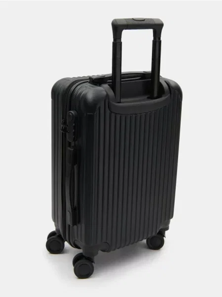 Sinsay Twarda walizka podróżna na kółkach czarny