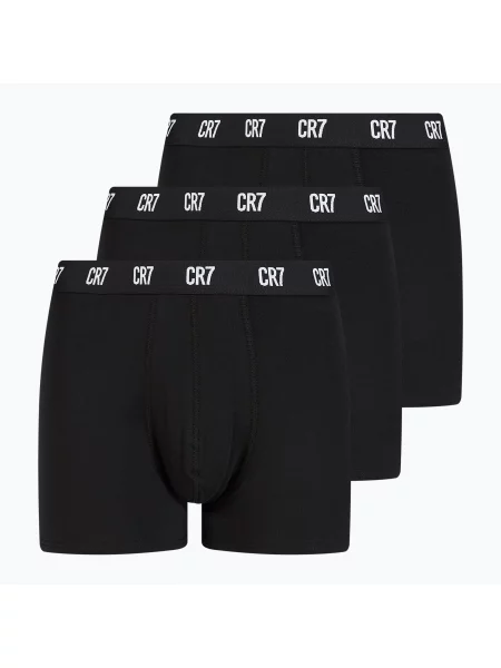 Boxerky Basic Trunk 3 pary black bílé