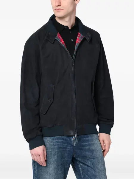 Geacă Baracuta din piele de căprioară negru