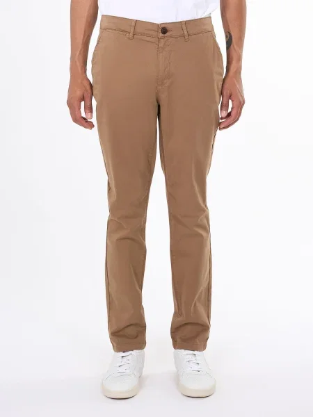KnowledgeCotton Apparel Pantaloni eleganți LUCA' maro