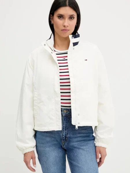 Tommy Jeans kurtka przejściowa oversize beżowy