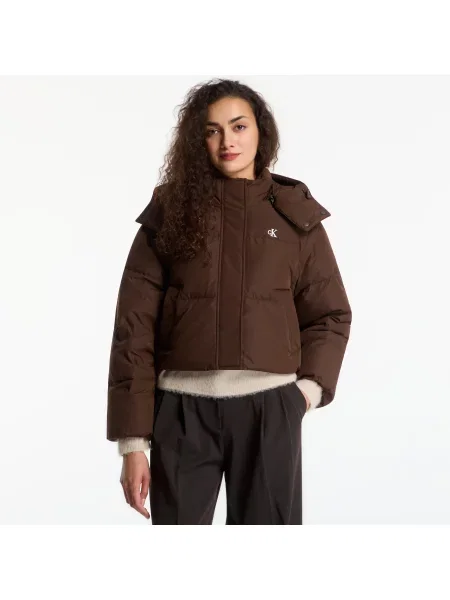 Коротка джинсова куртка Calvin Klein коричнева