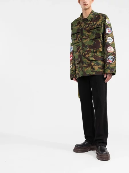 Kamufliažinis striukė Off-white balta