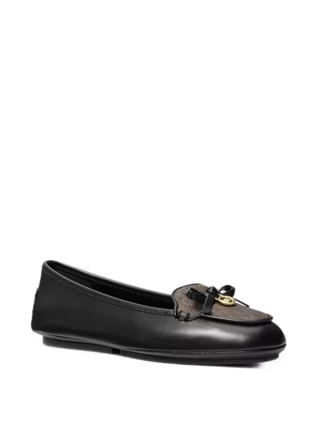 Mocasini Michael Kors din piele cu autograf negru