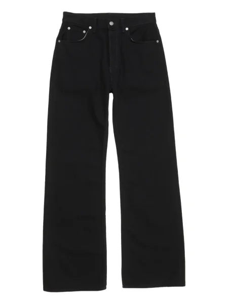 Blugi Acne Studios din piele negru
