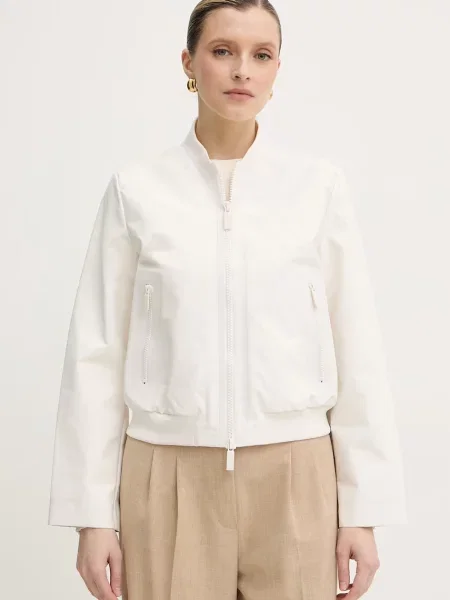 Armani Exchange bomberka beżowy