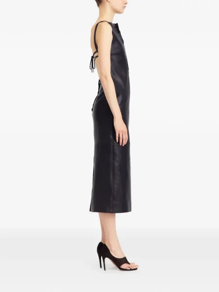 Rochie 16arlington cu șireturi din piele de costum negru
