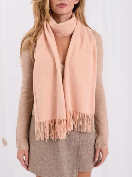 Šal Wool Fashion Italia smeđa