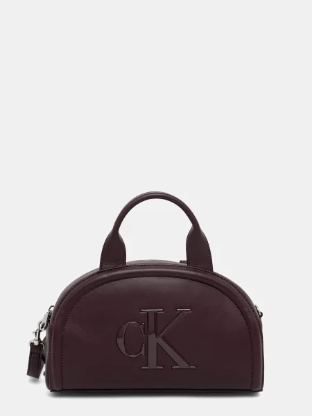 Calvin Klein Geantă de umăr BOLD bordeaux roșu