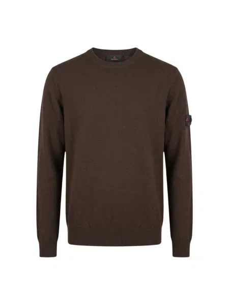 Sweter Peuterey wełniany brązowy