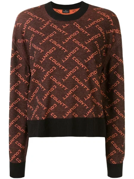 Pulover County Of Milan cu autograf negru