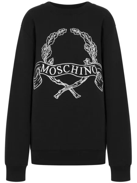 Haftowana bluza Moschino czarna