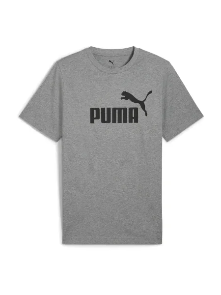 PUMA Tricou Essentials No. 1 gri închis negru
