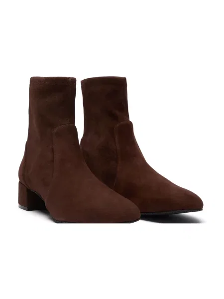 Botki Stuart Weitzman skórzane brązowe