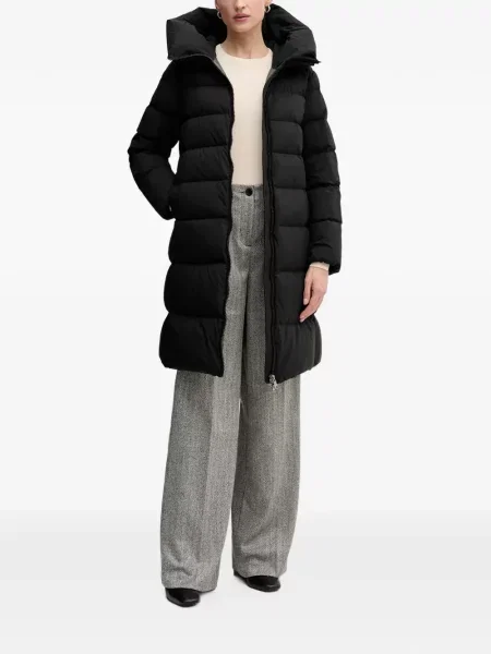 Pantaloni Sisley cu model herringbone gri