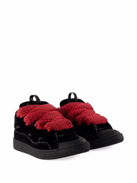 Sneakerși Lanvin din jerseu negru