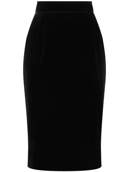Fustă Dolce & Gabbana de catifea negru