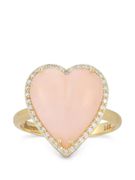 Inel Storrow Jewelry cu motiv cu inimi roz