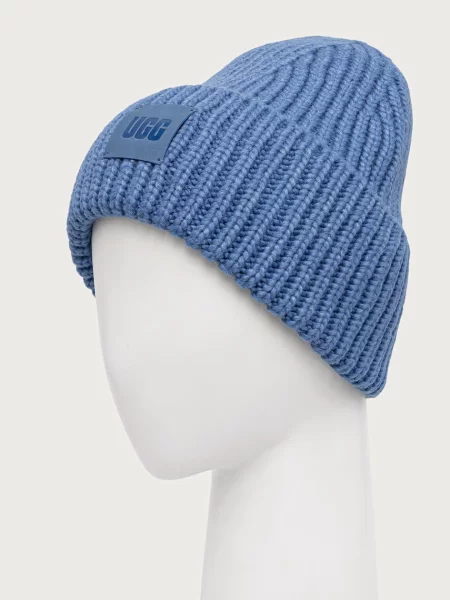 UGG căciulă de damă cu amestec de lână albastru