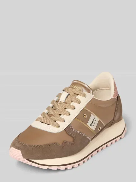 Sneakersy z miksu skóry z naszywką z logo model Millen' Blauer