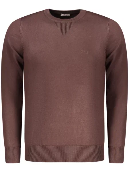 Pulover Rifle z vezenjem rjava
