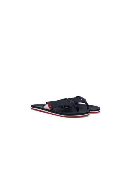 Japonke Tommy Hilfiger Padded Hilfiger Beach Sandal Mornarsko modra