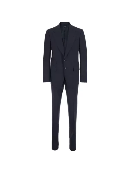 Costum Tom Ford cu rever albastru