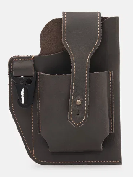 Borsa Leather Поясна сумка Шкіра коричневий
