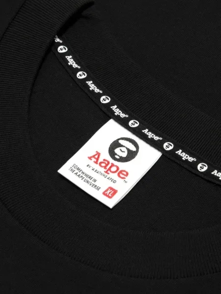 Tricou Aape By A Bathing Ape cu autograf negru