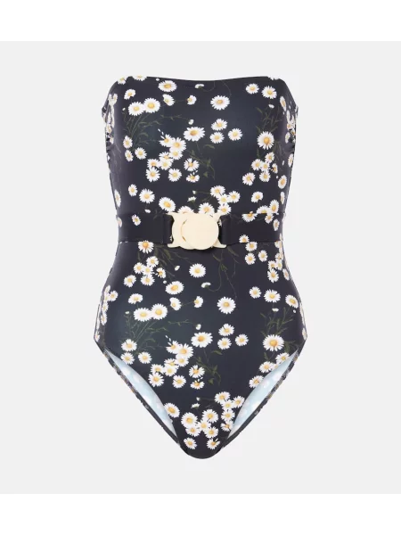 Sutien Eres cu model floral negru