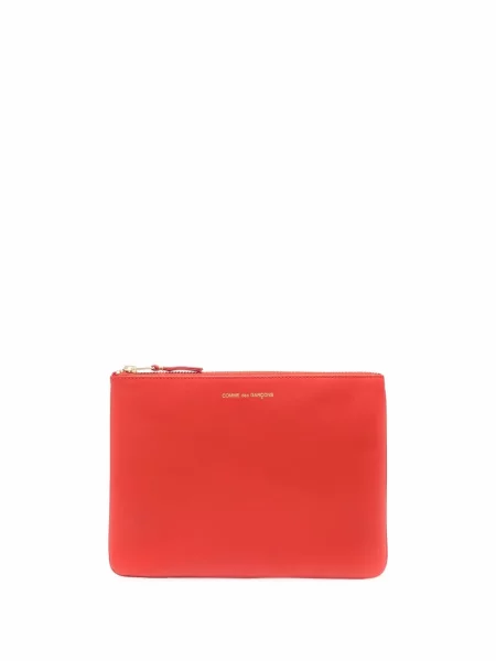 Portofel Comme Des Garçons Wallet din piele cu imagine portocaliu